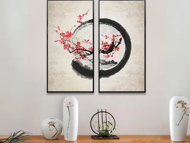 Tranh thư pháp treo phòng khách