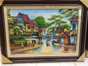 Quà Tặng Tranh Đá Quý Phố Cổ: Ý Nghĩa, Giá Trị & Lưu Ý