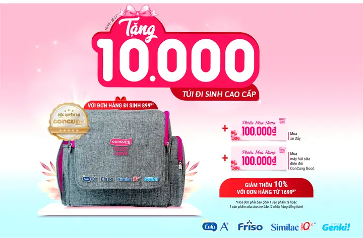 Quà tặng túi đi sinh của Enfa: Chi tiết & cách nhận