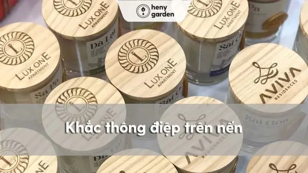 Dịch vụ khắc tên/thông điệp miễn phí lên nắp gỗ: