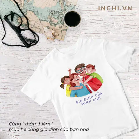 Áo in hình gia đình