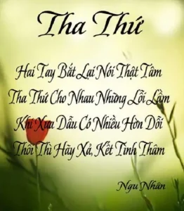 Tha Thứ Cho Người Khác Là Món Quà: Sức Mạnh Chữa Lành Từ Tâm