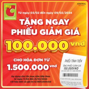 Thẻ quà tặng Big C: Thông tin cần biết khi mua và dùng