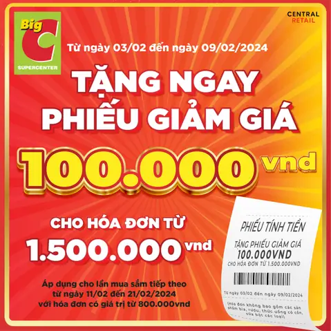 Thẻ quà tặng Big C: Thông tin cần biết khi mua và dùng