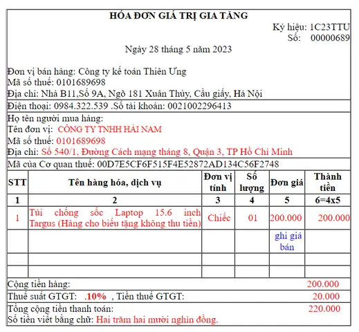 Thời Điểm Xuất Hóa Đơn Quà Tặng Đúng Quy Định Pháp Luật