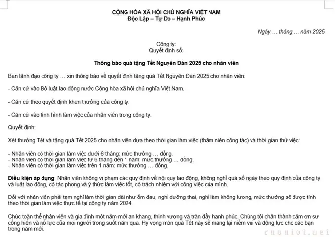 Thông Báo Nhận Quà Tết: Hướng Dẫn Chi Tiết Để Không Bỏ Lỡ Thông Báo Nhận Quà Tết: Hướng Dẫn Chi Tiết Để Không Bỏ Lỡ