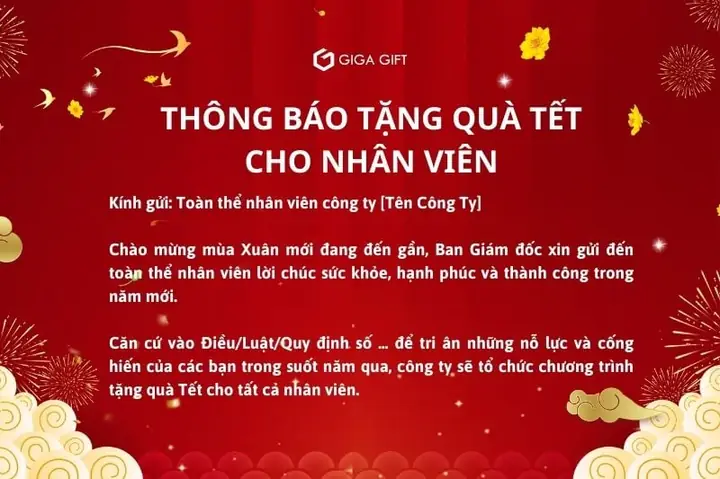 Thông Báo Nhận Quà Tết: Hướng Dẫn Chi Tiết Để Không Bỏ Lỡ Thông Báo Nhận Quà Tết: Hướng Dẫn Chi Tiết Để Không Bỏ Lỡ